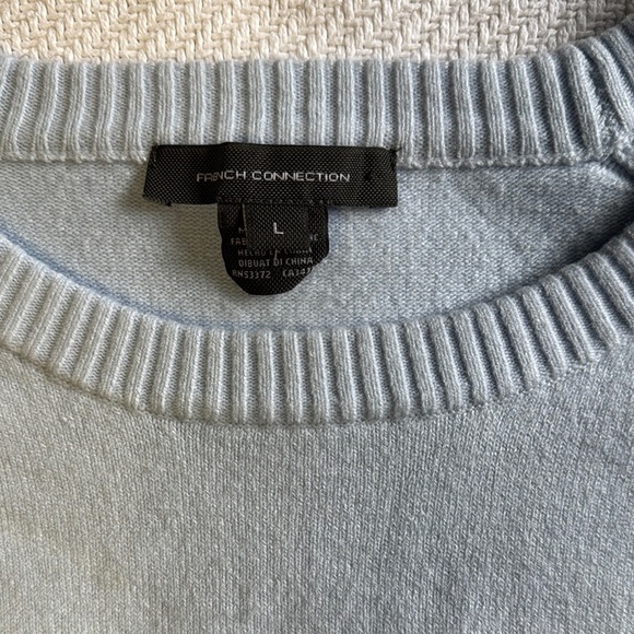 French Connection Sky Blue Sweater size L - Picture 2 of 6